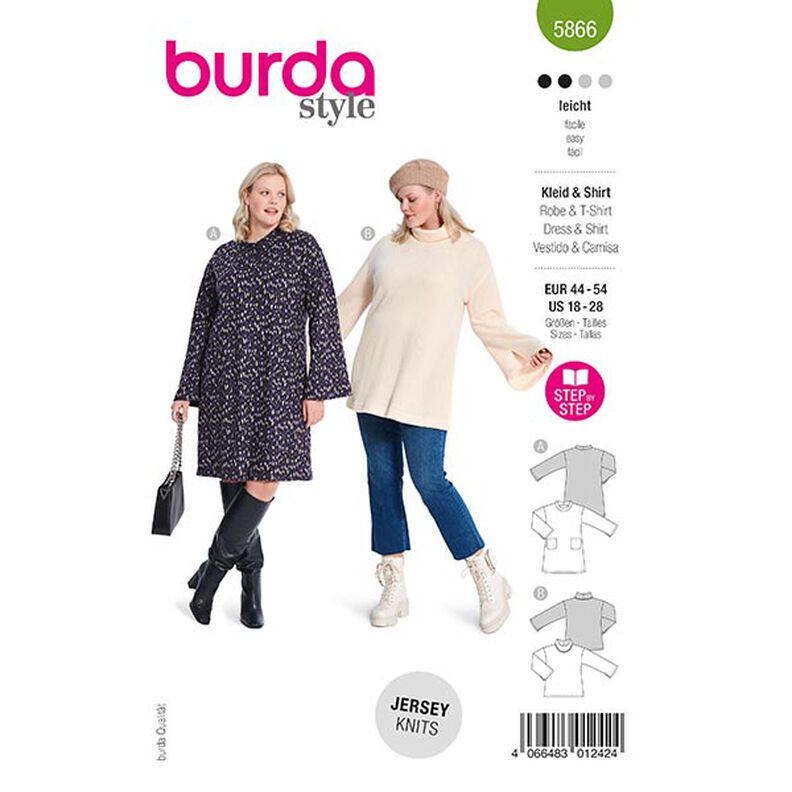 abito / maglietta taglie comode | Burda 5866 | 44-54,  image number 1