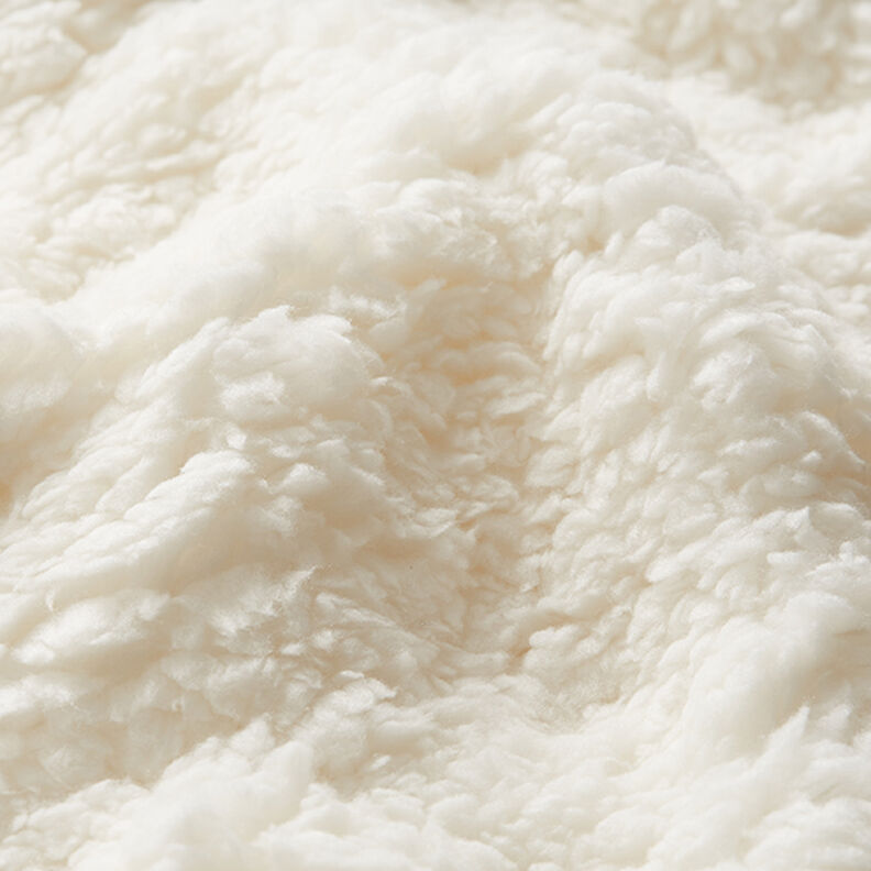 Sherpa tinta unita – bianco lana,  image number 2