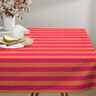 tessuto arredo mezzo panama Rigato – rosa fucsia acceso/arancione,  thumbnail number 9