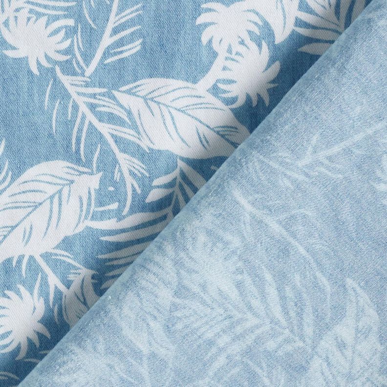 Palme in cotone chambray – azzurro/avorio,  image number 4