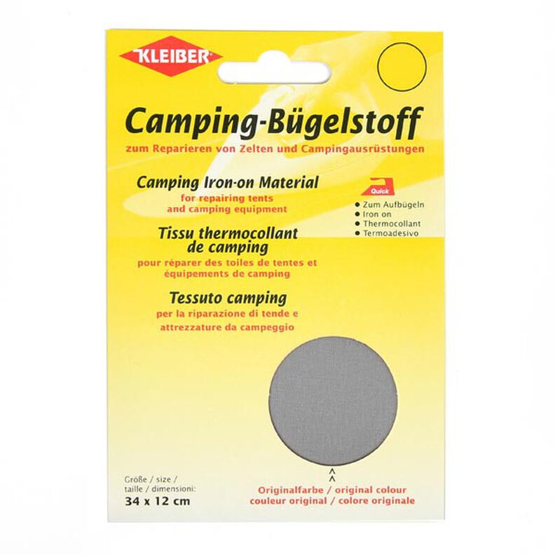 Tessuto da stirare per campeggio – grigio,  image number 1