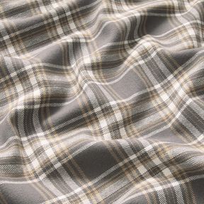 flanella di cotone quadri – grigio/bianco, 