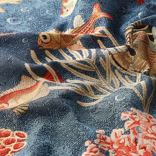 Gobelin jacquard pesce – blu, 