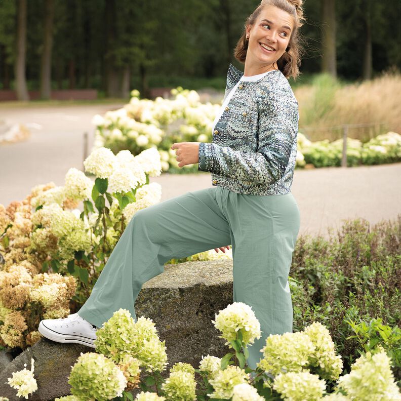 tessuto in cotone Krinkel pre-lavato &ndash; malva,  image number 6