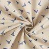 tessuto arredo mezzo panama Piccole barche a vela – naturale/blu marino,  thumbnail number 3