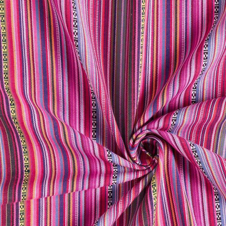 tessuto arredo Jacquard Righe sottili – porpora/bacca, image number 3