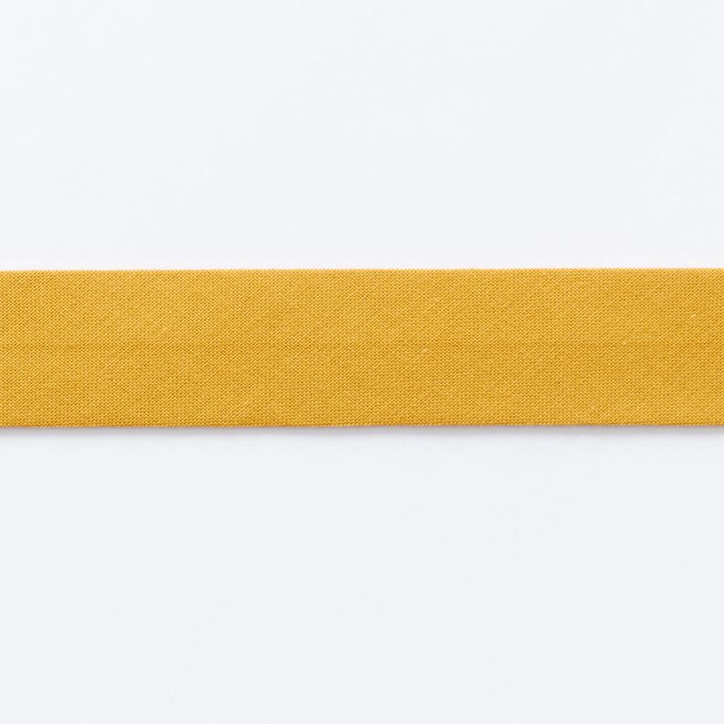 Nastro in sbieco Cotone bio [20 mm] – senape,  image number 1