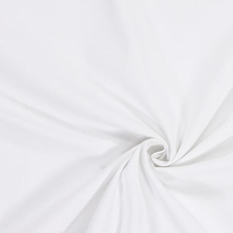 twill di cotone tinta unita – bianco,  image number 1