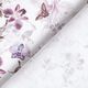 tessuto arredo popeline di cotone farfalle & orchidee – violetto pastello,  thumbnail number 4