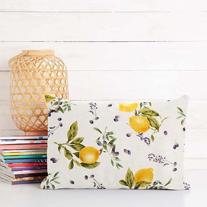 tessuto arredo tessuti canvas limoni – giallo,  image number 7