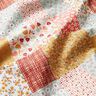 tessuto in cotone cretonne effetto patchwork – bianco/salmone,  thumbnail number 2