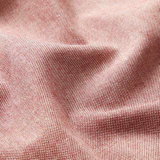 tessuto arredo, mezzo panama chambray, riciclato – rosso carminio/naturale, 