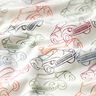 French terry, felpa estiva Auto colorate – bianco lana,  thumbnail number 2