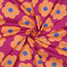 popeline di cotone Big Flower | Nerida Hansen – lillà rosso/albicocca,  thumbnail number 3