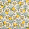 tessuto arredo gobelin Piastrelle con limoni – naturale/giallo limone,  thumbnail number 1