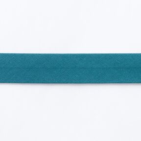 Nastro in sbieco Cotone bio [20 mm] – petrolio, 
