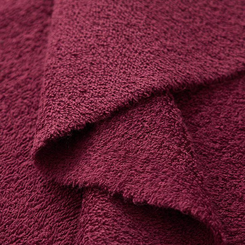 tessuto in spugna – rosso Bordeaux,  image number 4