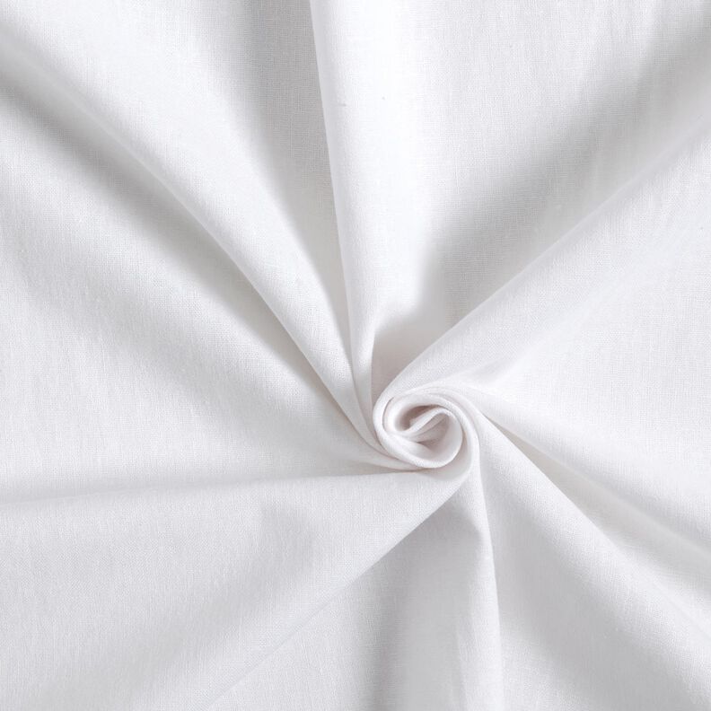 Misto lino-cotone lavato – bianco,  image number 1