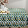 tessuto in cotone cretonne Stampa etnica – blu brillante/senape,  thumbnail number 8