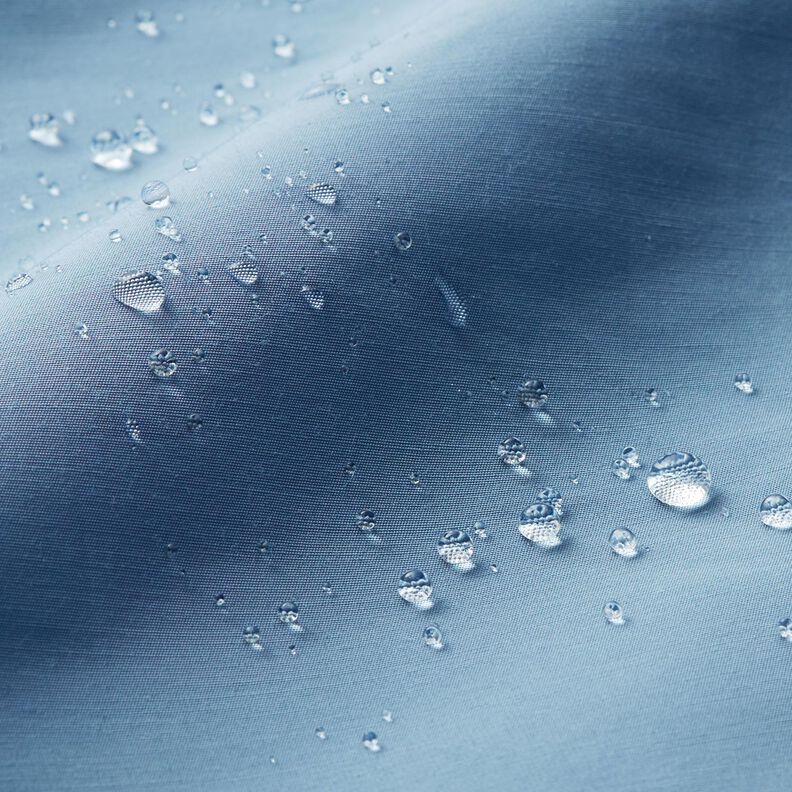 Tessuto giacca antipioggia, idrorepellente in tinta unita – azzurro,  image number 4