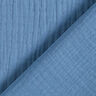 mussolina / tessuto doppio increspato – blu acciaio,  thumbnail number 4