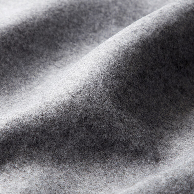 Feltro 180 cm / spesso 1,5 mm mélange – grigio chiaro,  image number 2