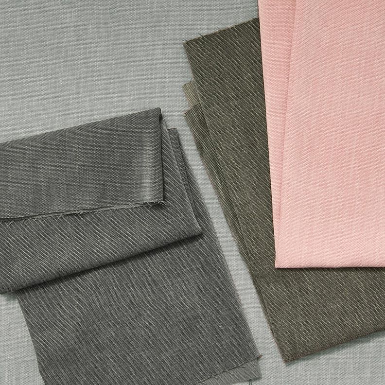 tessuto da tappezzeria Tessuto di ciniglia – grigio chiaro, image number 4