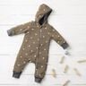 tessuto peluche Fiorellini ricamati | Poppy Fabrics – talpa scuro,  thumbnail number 5