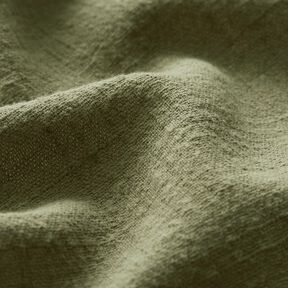 Tessuto di cotone con aspetto lino – verde oliva, 