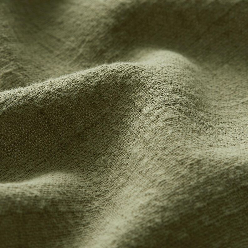 Tessuto di cotone con aspetto lino – verde oliva,  image number 2