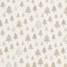 tessuto arredo Jacquard Abeti luccicanti – beige/argento,  thumbnail number 1