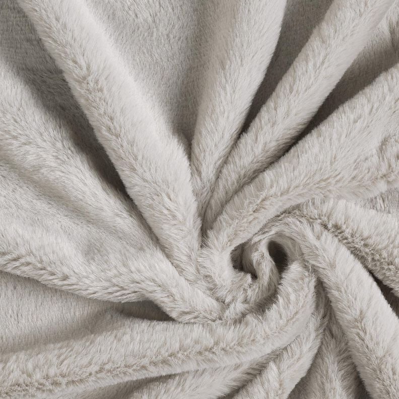 pelliccia sintetica di alta qualità monocromatica – grigio chiaro,  image number 1