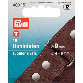rivetti cavi, spessore di serraggio [15 pezzo/i | Ø 9 mm] - argent metallica| Prym, 