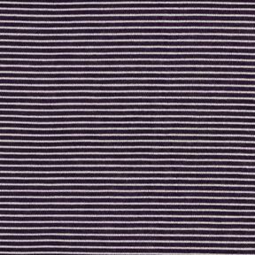 maglia fine Righe sottili – prugna/bianco, 
