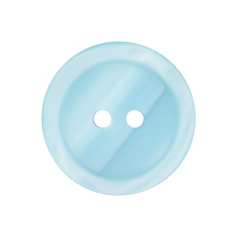 bottone in plastica 2 fori basic - azzurro,  image number 1