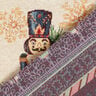 taglio di tessuto arredo gobelin Duetto di schiaccianoci – rosso carminio/beige chiaro,  thumbnail number 4