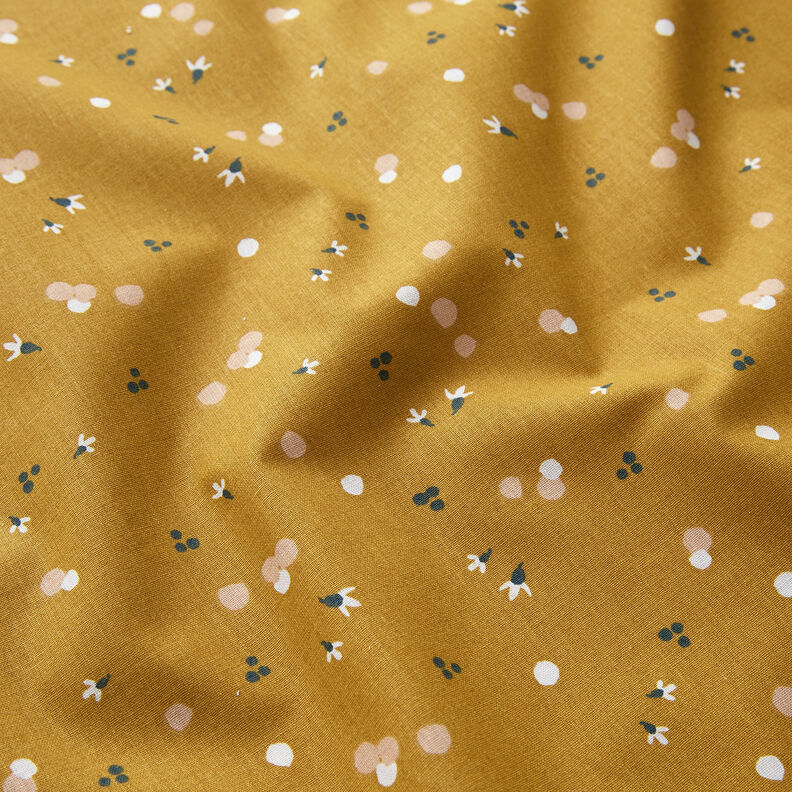 tessuto in cotone cretonne Punti di colore – senape,  image number 2