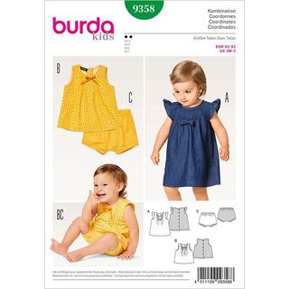 abito neonata / camicetta / pantaloncini, Burda, 