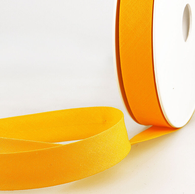 Nastro in sbieco Polycotton [20 mm] – giallo sole,  image number 1