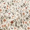 mussolina / tessuto doppio increspato fiori autunnali – bianco lana,  thumbnail number 2
