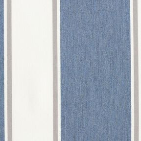 tessuti da esterni tessuti canvas righe sottili – bianco lana/grigio blu, 