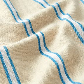 Tessuto in cotone Rustico – turchese/naturale, 