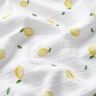 mussolina / tessuto doppio increspato Limoni all'acquerello stampa digitale – bianco,  thumbnail number 2
