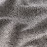 tessuto arredo, mezzo panama struttura a coste, cotone riciclato – nero/bianco | Resto 80cm,  thumbnail number 2