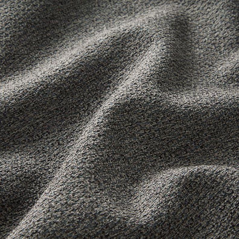 tessuto da tappezzeria Effetto ciniglia – grigio scuro,  image number 2