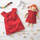 popeline di cotone grandi pois – rosso/bianco,  thumbnail number 7