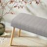 tessuto arredo mezzo panama Righe sottili – naturale/blu notte,  thumbnail number 8