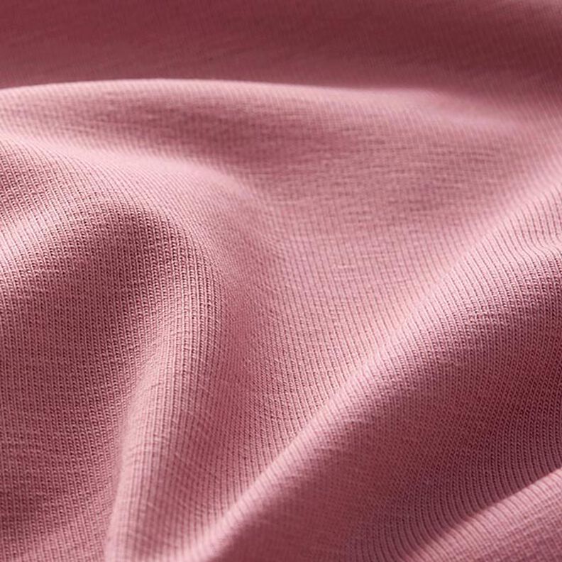 jersey di cotone medio tinta unita – rosa antico scuro,  image number 4