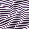 tessuto per polsini Righe tubolari – prugna/bianco,  thumbnail number 2