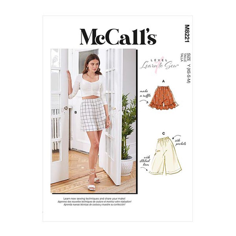 shorts, McCall´s 8221 | 40-48,  image number 1